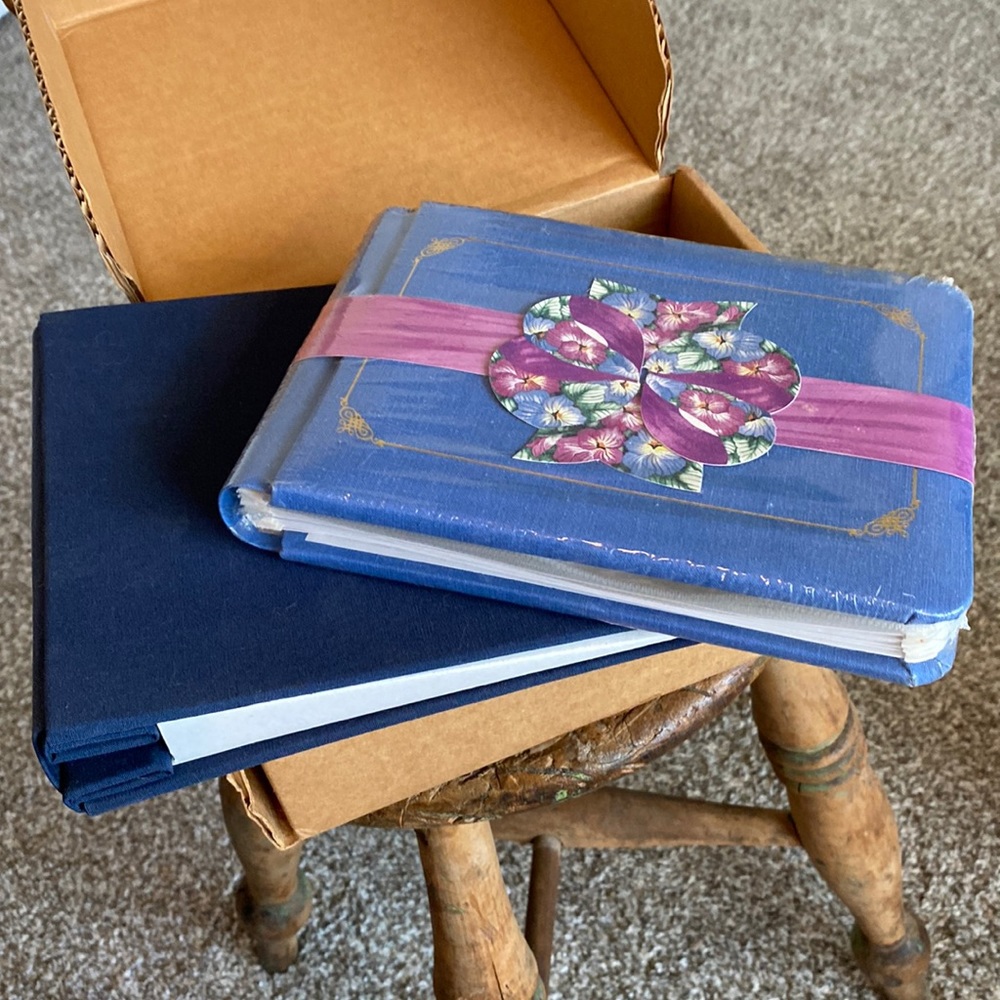 Two scrapbooks